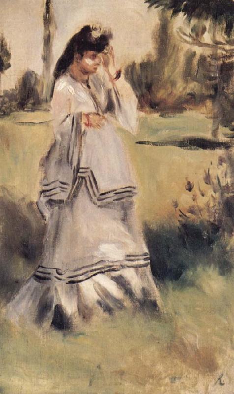 Pierre-Auguste Renoir Femmu dans un Paysage